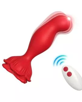 ARMONY - ROSA VIBRATOR & ANALPLUG FERNBEDIENUNG ROT