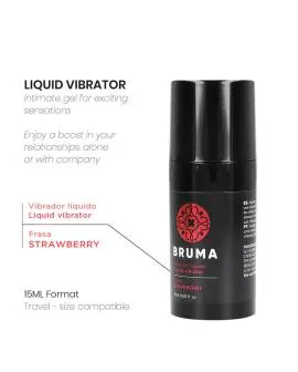 Bruma - Flüssiger Vibrator Ultra Gleitend Erdbeere 15 ml