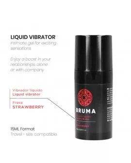BRUMA - FLÜSSIGER VIBRATOR ULTRA GLEITEND ERDBEERE 15 ML