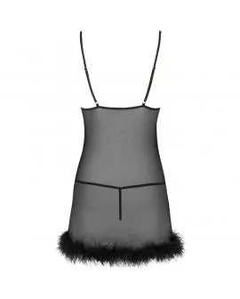 LIVCO Corsetti - Zerunam Babydoll-Set - Schwarzer Tanga