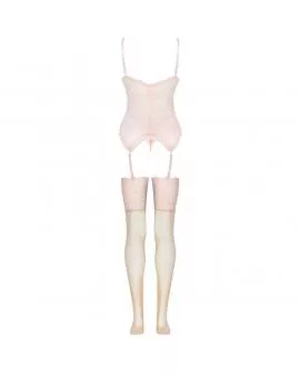 Livco Corsetti Persinne Peach - Korsett Höschen Strümpfe