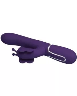 Pretty Love - 4in1 Kaninchenvibrator Schmetterling Lila