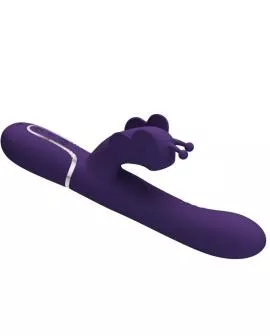 Pretty Love - 4in1 Kaninchenvibrator Schmetterling Lila