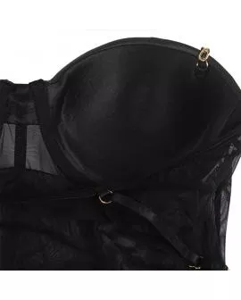 SUBBLIME - SCHWARZER BODY MIT KETTEN-HOSENTRGERN 