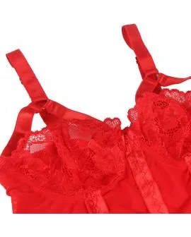 SUBBLIME - TEDDY MIT STRUMPFBAND-DETAIL BRUST ROT 
