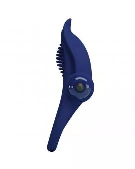 PRETTY LOVE - BRONSON DOPPELRING MIT VIBRATION BLAU