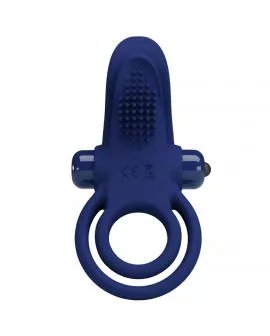 PRETTY LOVE - BRONSON DOPPELRING MIT VIBRATION BLAU