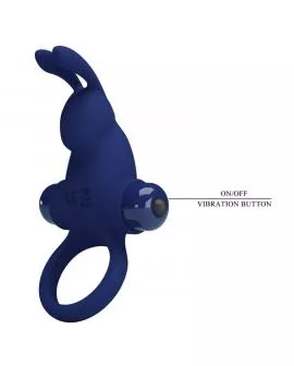 PRETTY LOVE - JIRO KANINCHENRING MIT VIBRATION BLAU