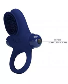 PRETTY LOVE - PALLE RING MIT VIBRATION BLAU