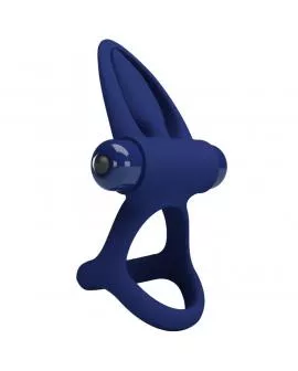 PRETTY LOVE - MAT DOPPELRING MIT VIBRATION & STIMULATOR BLAU