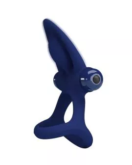 Pretty Love Mat Doppelring Vibration Stimulator - Blau