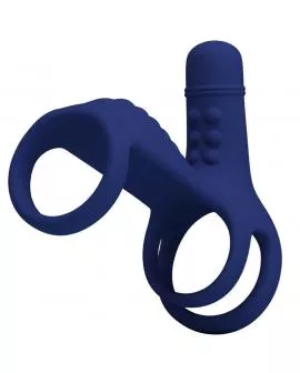 PRETTY LOVE - ELISH VIBRATIONSRING MIT VERLNGERUNG BLAU
