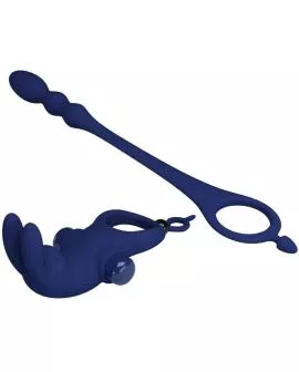 Pretty Love - Ayad Rabbit Vibratorring mit Stecker Blau