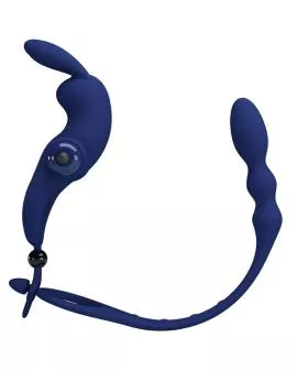 Pretty Love - Ayad Rabbit Vibratorring mit Stecker Blau