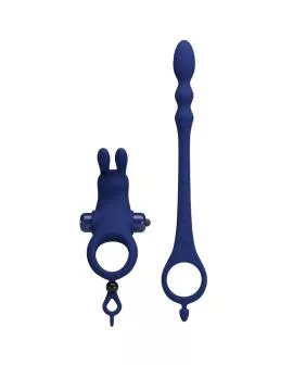 Pretty Love - Ayad Rabbit Vibratorring mit Stecker Blau