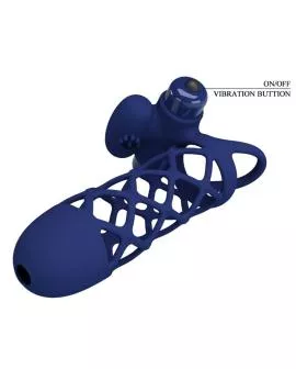 Pretty Love Giann Vibratorring - Silikonhülle Blau