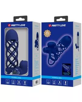 Pretty Love Giann Vibratorring - Silikonhülle Blau