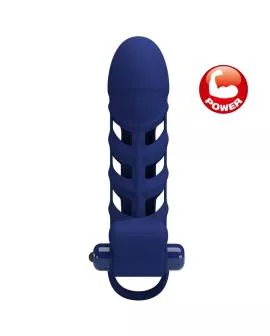 Pretty Love - Altaf Vibratorring mit Silikonhülle Blau