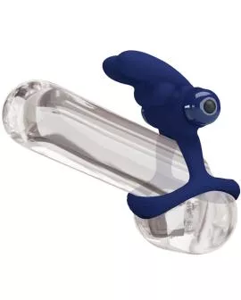 Pretty Love - Francisco Doppel-Vibrationsring Kaninchen Blau