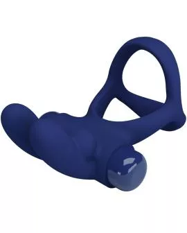 Pretty Love - Francisco Doppel-Vibrationsring Kaninchen Blau