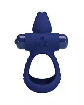 Pretty Love Luchito - Doppeltvibrierender Ring Kaninchen Blau