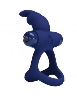 PRETTY LOVE - LUCHITO DOPPELVIBRIERENDER RING KANINCHEN BLAU