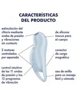 SATISFYER - POCKET PRO 1 KLITORIS-STIMULATOR HELLBLAU