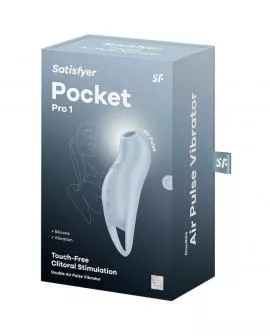 SATISFYER - POCKET PRO 1 KLITORIS-STIMULATOR HELLBLAU
