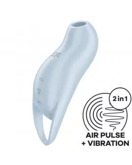SATISFYER - POCKET PRO 1 KLITORIS-STIMULATOR HELLBLAU