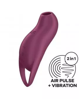 SATISFYER - POCKET PRO 1 KLITORIS-STIMULATOR GRANAT