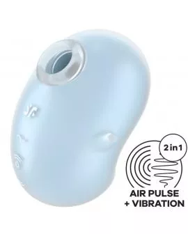 SATISFYER - CUTIE GHOST AUFLEGEVIBRATOR HELLBLAU
