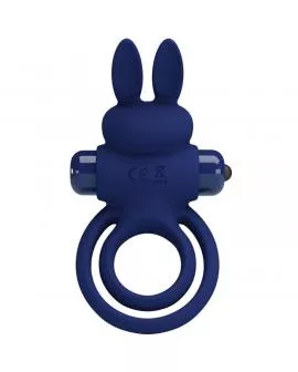PRETTY LOVE - DAREY DOPPELTER VIBRATIONSRING KANINCHEN BLAU