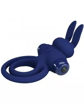 PRETTY LOVE - DAREY DOPPELTER VIBRATIONSRING KANINCHEN BLAU
