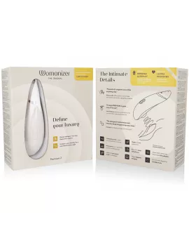 WOMANIZER - PREMIUM 2 KLITORALSTIMULATOR WARMGRAU