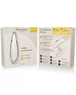 WOMANIZER - PREMIUM 2 KLITORALSTIMULATOR WARMGRAU