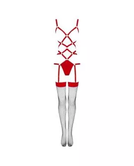 Livco Corsetti Thiara LC 20213 Body-Set Rot L/XL