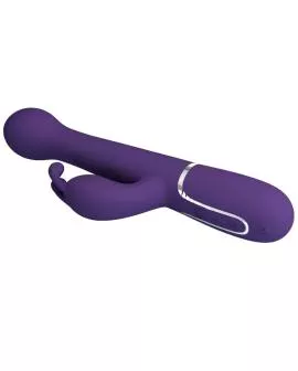 PRETTY LOVE - DEJON RABBIT VIBRATOR 3 IN 1 MULTIFUNKTIONS-LILA