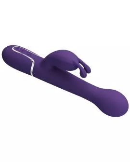 PRETTY LOVE - DEJON RABBIT VIBRATOR 3 IN 1 MULTIFUNKTIONS-LILA