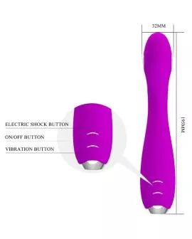 Pretty Love Hector Elektroschock-Vibrator mit App - Violett