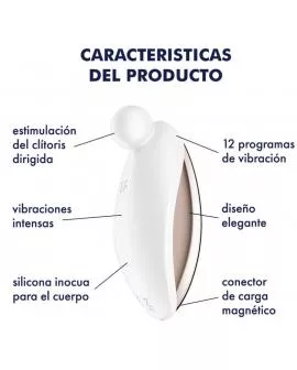 SATISFYER - SPOT ON 2 AUFLEGEVIBRATOR WEISS
