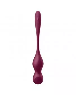 SATISFYER - LOVE BIRDS VARY VIBRIERENDE KUGELN KOSTENLOSE APP WEINROT