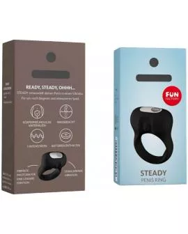 FUN FACTORY - STEADY COCKRING MIT VIBRATION SCHWARZ