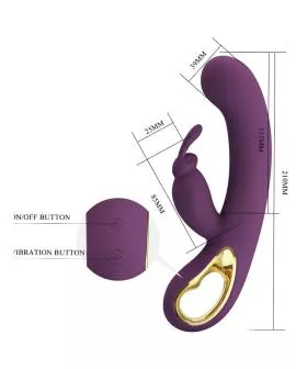 Pretty Love Liam - Kaninchen Vibrator G-Punkt-Stimulator Lila