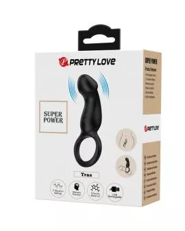 Pretty Love - Trae Vibrationsring mit schwarzem Stimulator