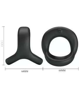 Pretty Love Elliott - Schwarzer Vibrierender Ring