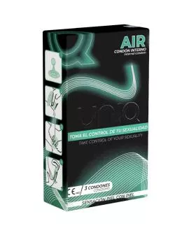 UNIQ Air - Latexfreies Weibliches Kondom 3 Einheiten