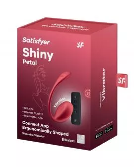 SATISFYER - SHINY PETAL G POINT FERNBEDIENUNGS STIMULATOR ROT KOSTENLOSE APP