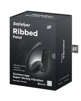 Satisfyer - Ribbed Petal G-Punkt Stimulator Schwarz App