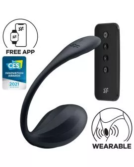 Satisfyer - Ribbed Petal G-Punkt Stimulator Schwarz App