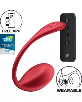 SATISFYER - SHINY PETAL G POINT FERNBEDIENUNGS STIMULATOR ROT KOSTENLOSE APP